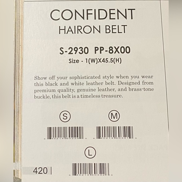 NWT Myra Bag Leather and Hair on Hide Belt. Black and White. - Picture 3 of 8